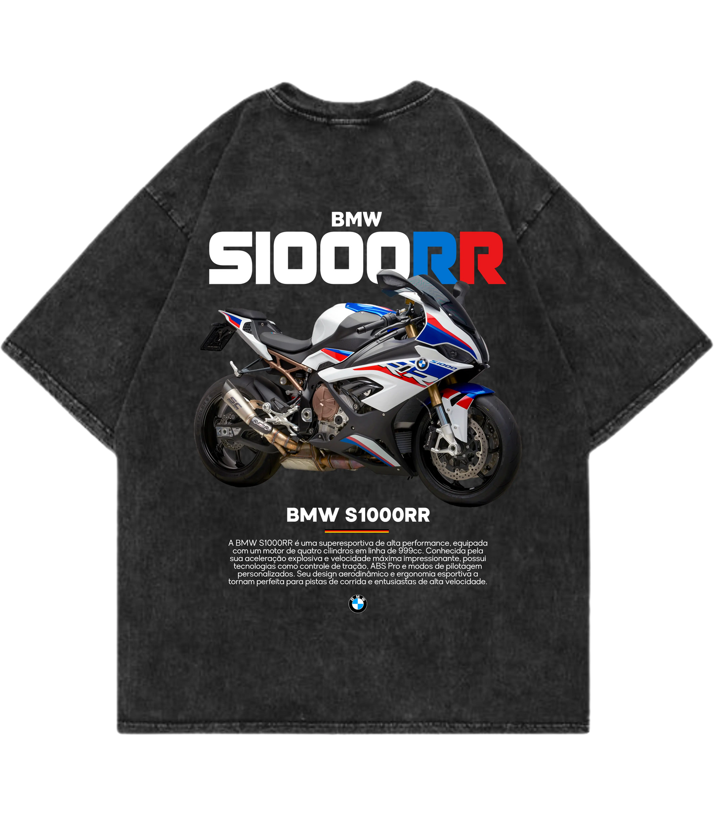BMW S1000RR Acid B Oversized T-Shirt - Justmini