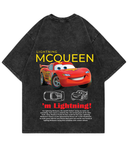 Lightning McQueen Oversized T-Shirt - Justmini