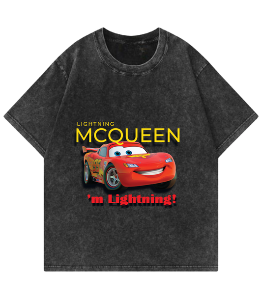 Lightning McQueen Oversized T-Shirt - Justmini