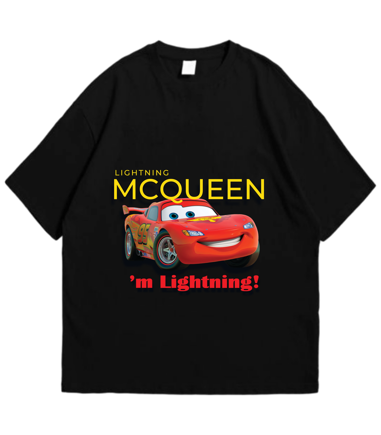 Lightning McQueen Oversized T-Shirt - Justmini