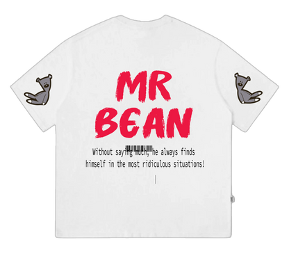 JustMini Mr. Bean Vintage Black Oversized Tee – The Silent Chaos Classic