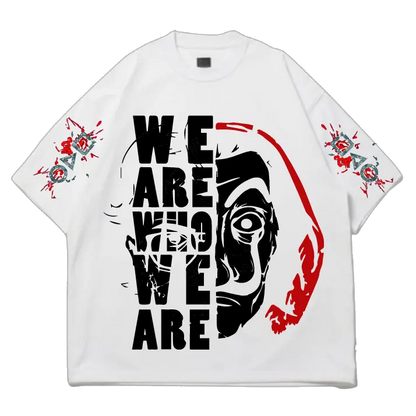 JustMini “Never Look Back” Oversized Graphic Tee – Redefine Your Grind