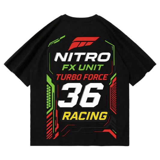 Nitro FX-09 Racing Tech Oversized T-Shirt - Justmini