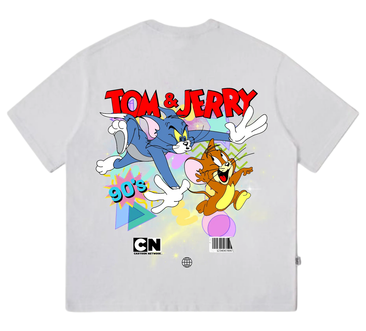 Tom & Jerry Acid B Oversized T-Shirt - Justmini